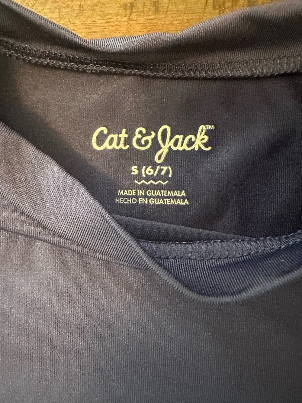 Cat & Jack Kids Navy Blue Short Sleeve Rashguard